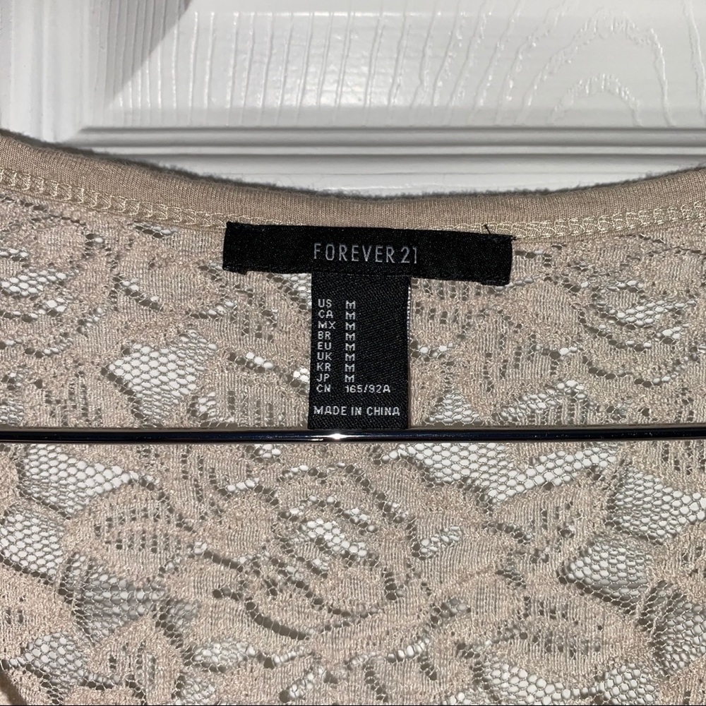 Lace Button Up Top - Picture 3 of 3